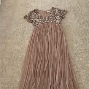 Glitter Tulle Maternity Gown